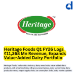 📰 Heritage Foods Q1 FY26: Record Revenue Despite Margin Pressure, Bets Big on Value-Added Dairy Growth